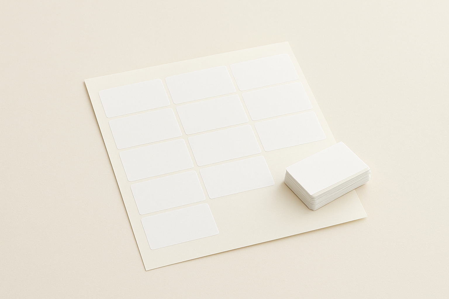 Etichette Multiuso Bianche